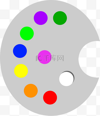卡通绘画工具调色盘
