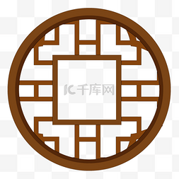 中式镂空窗图片_镂空圆形古典中式花窗