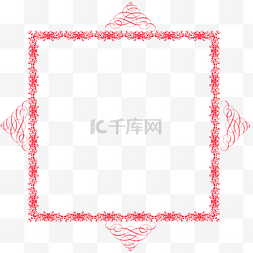 红色喜庆传统边框元素
