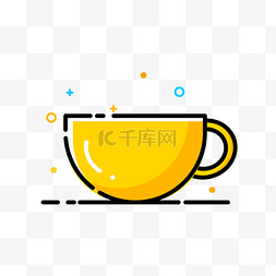 tea图片_黄色茶杯矢量素材下载