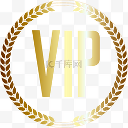 vip金色图片_圆形vip设计
