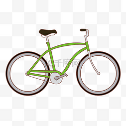 绿色出行自行车图片_绿色赛车单车自行车