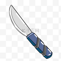 餐刀蓝色刀柄