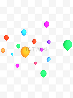 装饰漂浮图案图片_C4D装饰图案漂浮悬浮气球