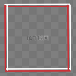 白现代图片_简约红白装饰边框