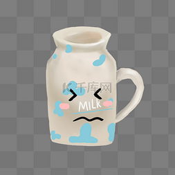 表情牛奶杯