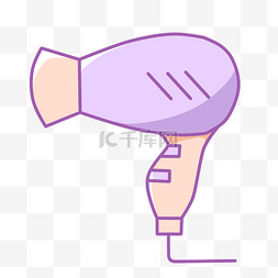 女士紫色吹风机插图