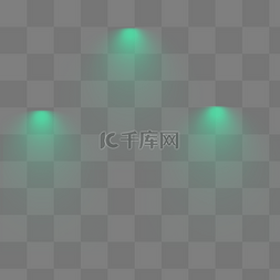 绿色光效镜头光晕矢量元素