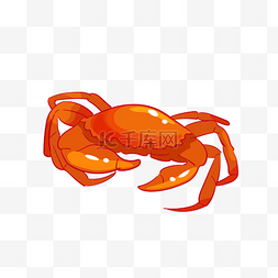 海产品的图片_煮熟的螃蟹