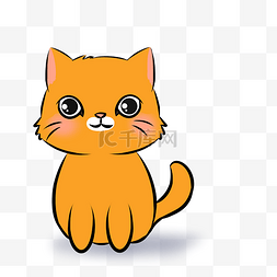 可爱胖橘猫