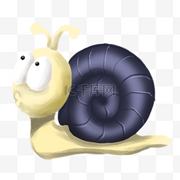 蜗牛表情图片_卡通手绘线条可爱蜗牛