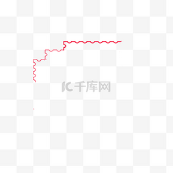 边框纹理中国风图片_卡通中式红色边框样式装饰图案