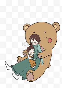妈妈熊图片_母婴人物和小熊