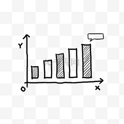 简笔q版图片_线性增长趋势图q版简笔手绘线条