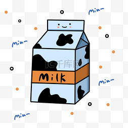 牛奶可爱图片_mbe风格牛奶下载