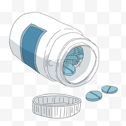 医生卡通抢救图片_手绘医疗主题西药卡通插画