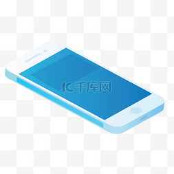 数码产品的图片_ 蓝色的手机 