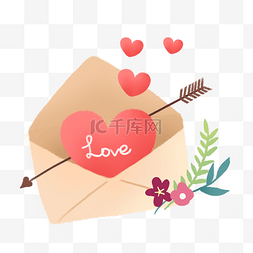 love信封图片_情人节马卡龙色系PNG免抠素材