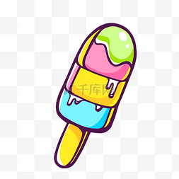夏日卡通冰淇淋雪糕