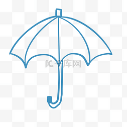 一把雨伞矢量插画