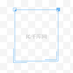 蓝色办公边框图片_蓝色科技线框矢量图