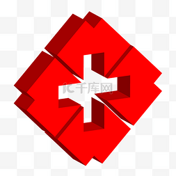 红十字会标志图片_红色白色红十字会医疗标志