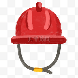 消防知识安全图片_手绘坚固的安全帽插画