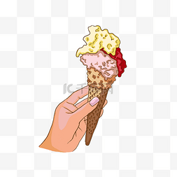 吃冰棍图片_手拿冰淇淋