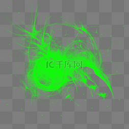 炫光特效图片_绿色特效炫光元素