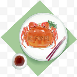 中国美食文化图片_桌面上的美食海鲜螃蟹美食