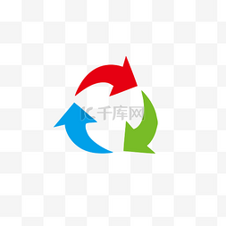 绿色环保回收图片_矢量绿色循环箭头图