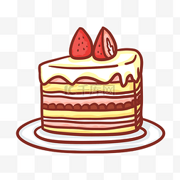 草莓千层蛋糕图片_红色草莓千层蛋糕
