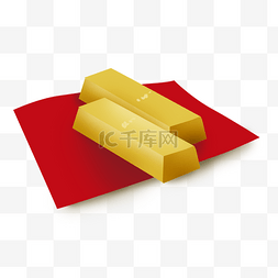 黄金不规则方块图片_农历新年黄金金条理财
