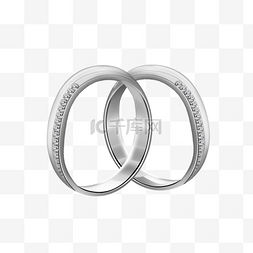 钻石图片素材下载图片_银色首饰钻石对戒结婚通用素材下