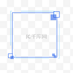 科技感商务边框对话框线框