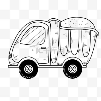 免抠元素大型油罐运输车企业vip免费下载免抠元素卡通手绘可爱泥头车