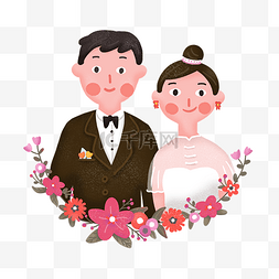 西式新郎新娘图片_婚礼季新人幸福美满婚姻