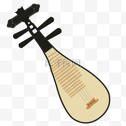 音乐图片_传统乐器琵琶插画