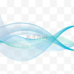 抽象流线图片_科技风线形装饰素材