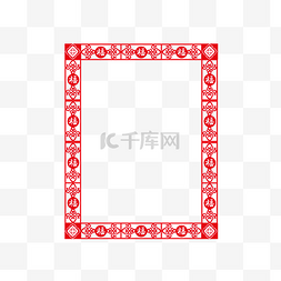 中式古典圆图片_矢量手绘重视边框
