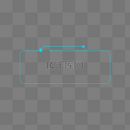 几何线条线条框图片_几何科技蓝色边框