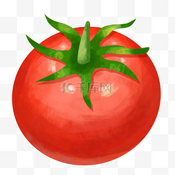 红色电商海报图片_手绘红色番茄素材元素