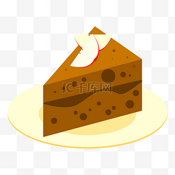 蛋糕扁平化图片_2.5D扁平化蛋糕插画