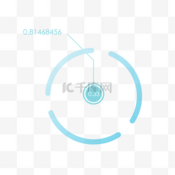 科技感圆形大数据装饰