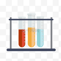 器具图片_化学器具试管插画