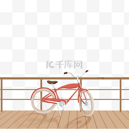 红色单车图片_红色的单车免抠图