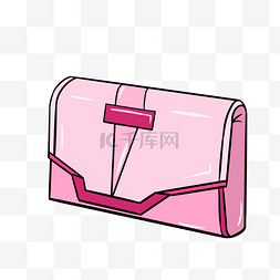 粉色的包包手绘插画