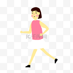 跑步锻炼身体的女生