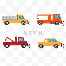 厢式小货车图片_卡通货车造型元素