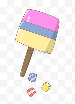 美味的冰淇淋美食图片_零食冰淇淋的插画